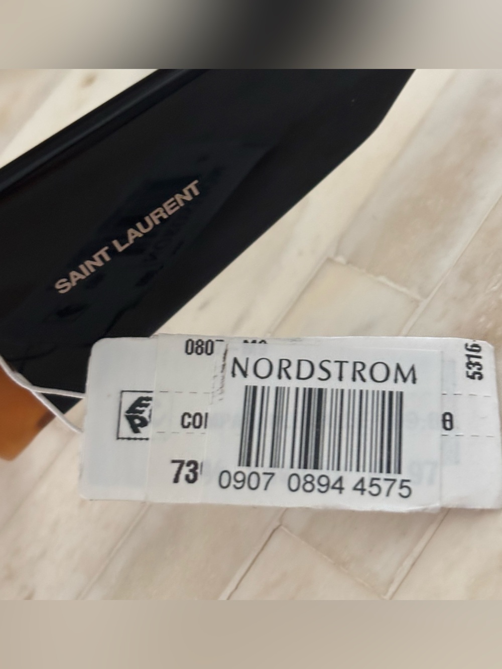 NEW with tags Authentic Saint Laurent Rectangular Sunglasses - Havana/Black - Picture 13 of 14
